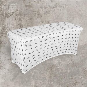 lash printed fashion lash bed cover / spa tablecloth for 6 ft rectangle tables!